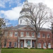 photo of annapolis maryland maryland state house in the spring picture-id498053507